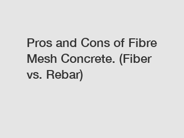 Pros and Cons of Fibre Mesh Concrete. (Fiber vs. Rebar)