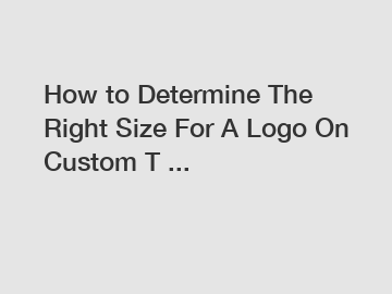 How to Determine The Right Size For A Logo On Custom T ...