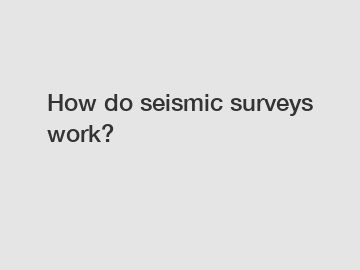 How do seismic surveys work?