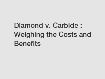Diamond v. Carbide : Weighing the Costs and Benefits