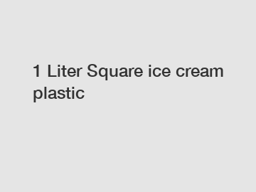 1 Liter Square ice cream plastic