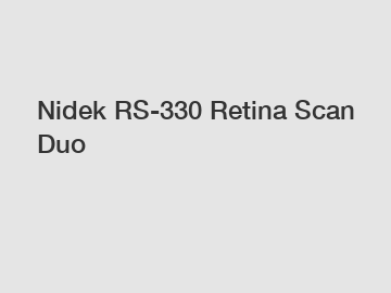 Nidek RS-330 Retina Scan Duo