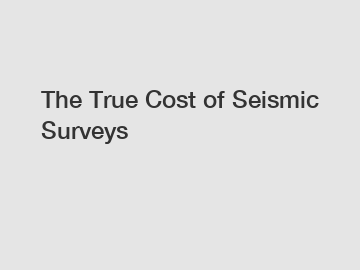 The True Cost of Seismic Surveys