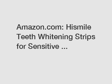 Amazon.com: Hismile Teeth Whitening Strips for Sensitive ...