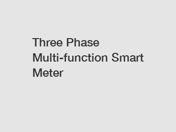 Three Phase Multi-function Smart Meter