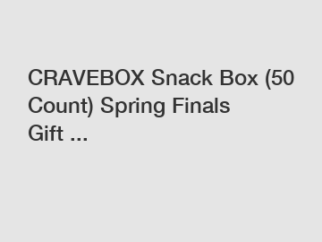 CRAVEBOX Snack Box (50 Count) Spring Finals Gift ...