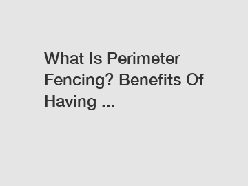 What Is Perimeter Fencing? Benefits Of Having ...