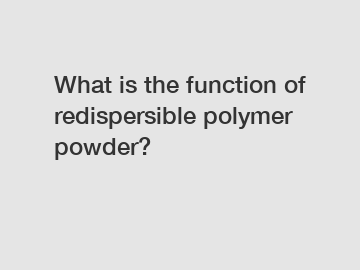 What is the function of redispersible polymer powder?