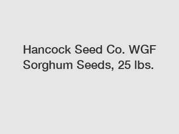 Hancock Seed Co. WGF Sorghum Seeds, 25 lbs.