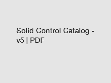 Solid Control Catalog - v5 | PDF