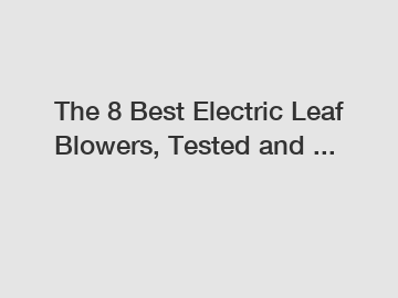 The 8 Best Electric Leaf Blowers, Tested and ...