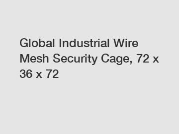 Global Industrial Wire Mesh Security Cage, 72 x 36 x 72