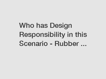Who has Design Responsibility in this Scenario - Rubber ...