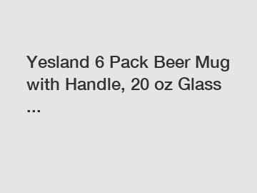 Yesland 6 Pack Beer Mug with Handle, 20 oz Glass ...