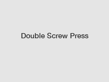 Double Screw Press