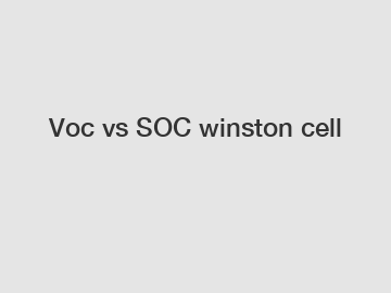 Voc vs SOC winston cell