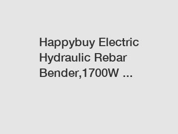 Happybuy Electric Hydraulic Rebar Bender,1700W ...