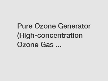 Pure Ozone Generator (High-concentration Ozone Gas ...