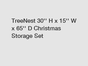 TreeNest 30'' H x 15'' W x 65'' D Christmas Storage Set