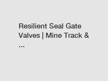 Resilient Seal Gate Valves | Mine Track & ...