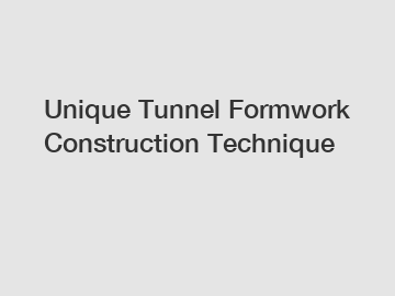 Unique Tunnel Formwork Construction Technique