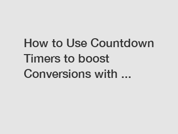 How to Use Countdown Timers to boost Conversions with ...
