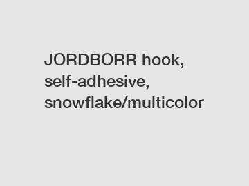 JORDBORR hook, self-adhesive, snowflake/multicolor