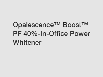Opalescence&trade; Boost&trade; PF 40%-In-Office Power Whitener