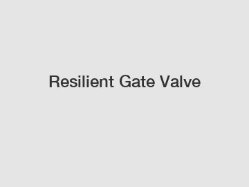 Resilient Gate Valve