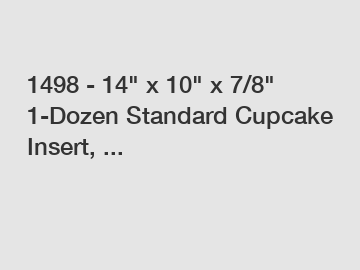 1498 - 14" x 10" x 7/8" 1-Dozen Standard Cupcake Insert, ...