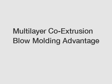 Multilayer Co-Extrusion Blow Molding Advantage