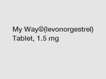 My Way&reg;(levonorgestrel) Tablet, 1.5 mg