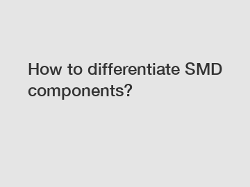 How to differentiate SMD components?