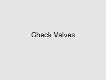 Check Valves