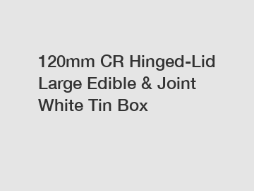 120mm CR Hinged-Lid Large Edible & Joint White Tin Box