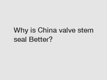Why is China valve stem seal Better?