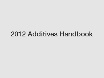2012 Additives Handbook