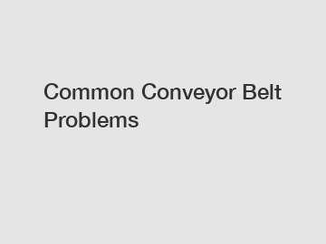 Common Conveyor Belt Problems