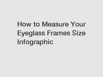 How to Measure Your Eyeglass Frames Size Infographic