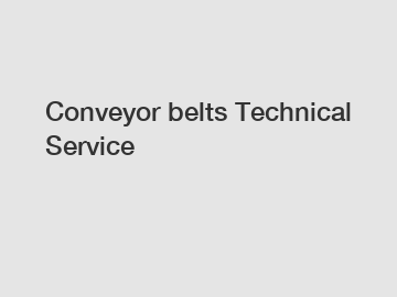 Conveyor belts Technical Service