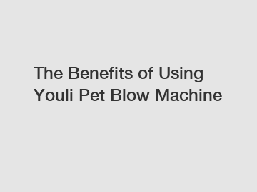 The&nbsp;Benefits&nbsp;of&nbsp;Using Youli Pet Blow Machine