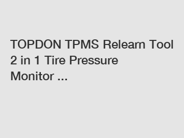 TOPDON TPMS Relearn Tool 2 in 1 Tire Pressure Monitor ...