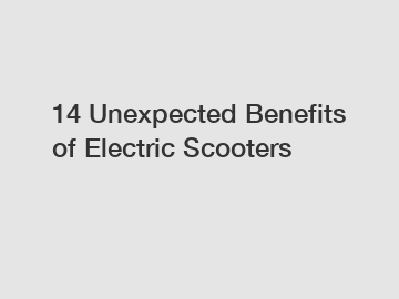 14 Unexpected Benefits of Electric Scooters