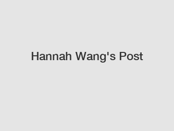 Hannah Wang's Post