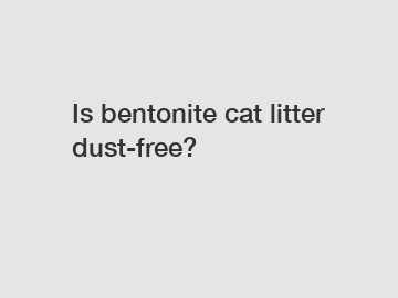 Is bentonite cat litter dust-free?