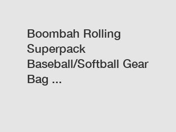 Boombah Rolling Superpack Baseball/Softball Gear Bag ...