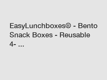 EasyLunchboxes&reg; - Bento Snack Boxes - Reusable 4- ...