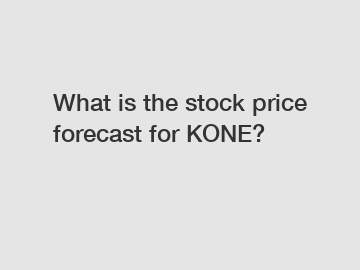 What is the stock price forecast for KONE?