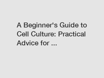 A Beginner's Guide to Cell Culture: Practical Advice for ...