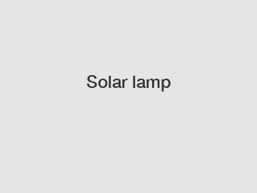 Solar lamp